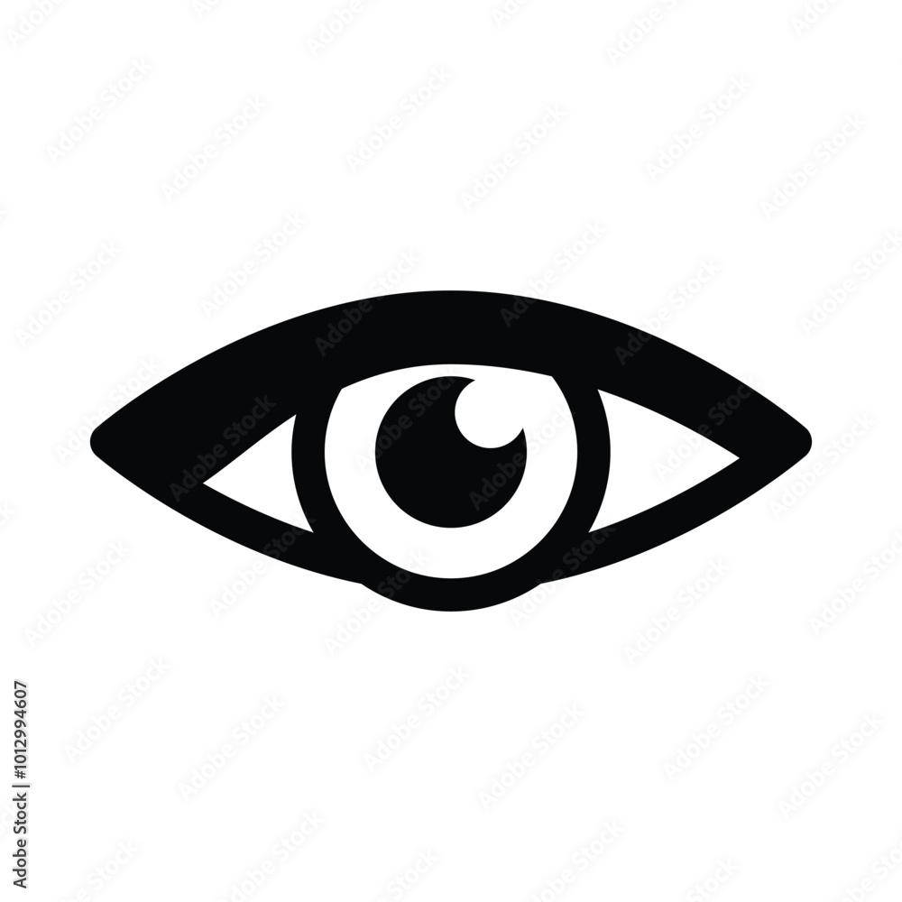 Eye icon logo design template isolated illustration Eye icon logo design template isolated illustration