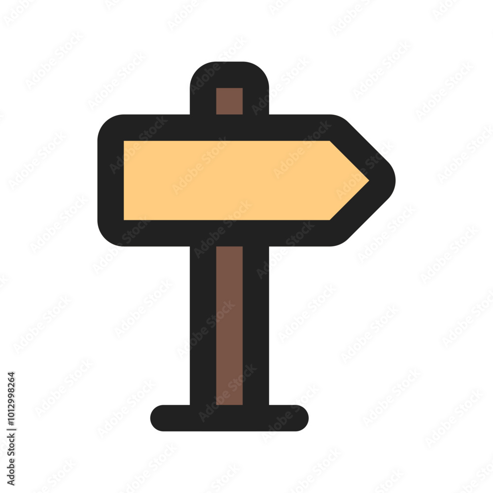 road sign outline color icon road sign outline color icon