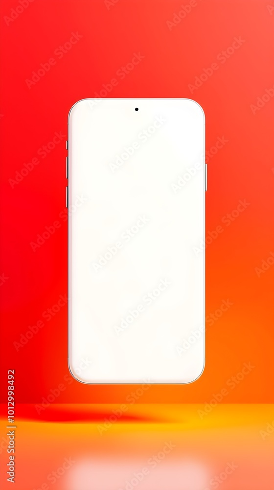 Blank Phone, Red Yellow Gradient Blank Phone, Red Yellow Gradient