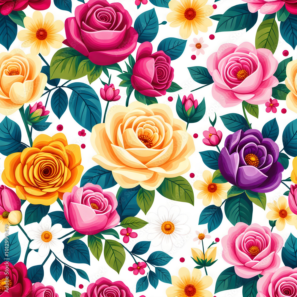 seamless pattern with roses seamless pattern with roses