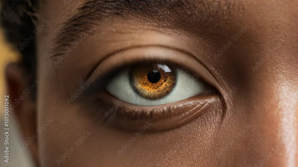 Brown Eye Closeup with Detailed Iris and Dense Lashes Brown Eye Closeup with Detailed Iris and Dense Lashes