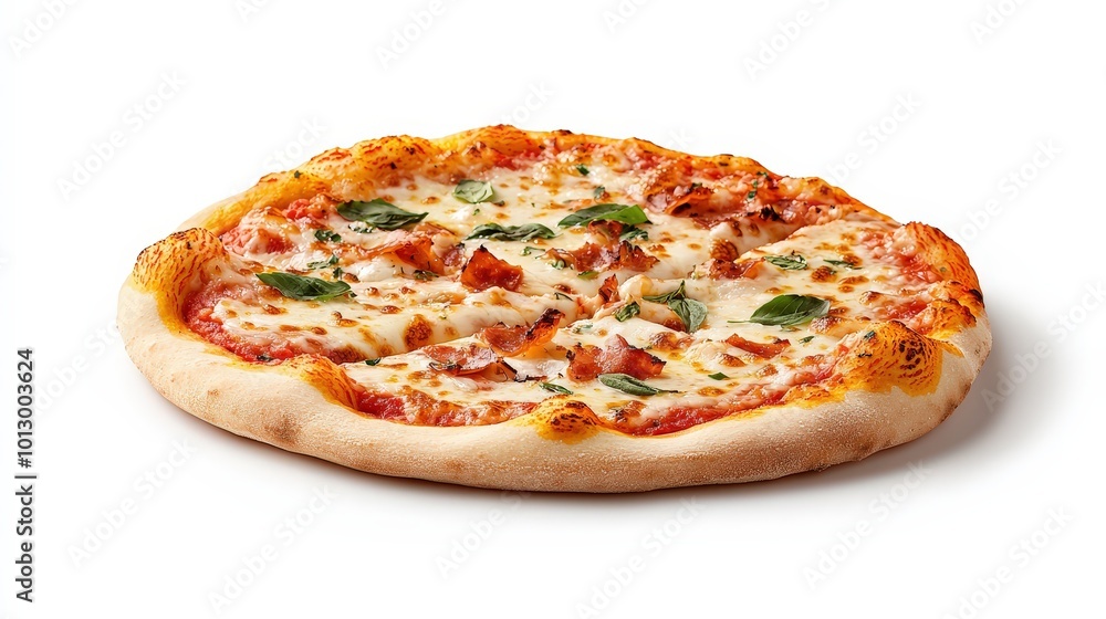 Delicious Freshly Baked Pizza with Toppings Delicious Freshly Baked Pizza with Toppings