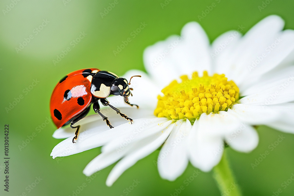 Ladybug on a White Daisy Ladybug on a White Daisy