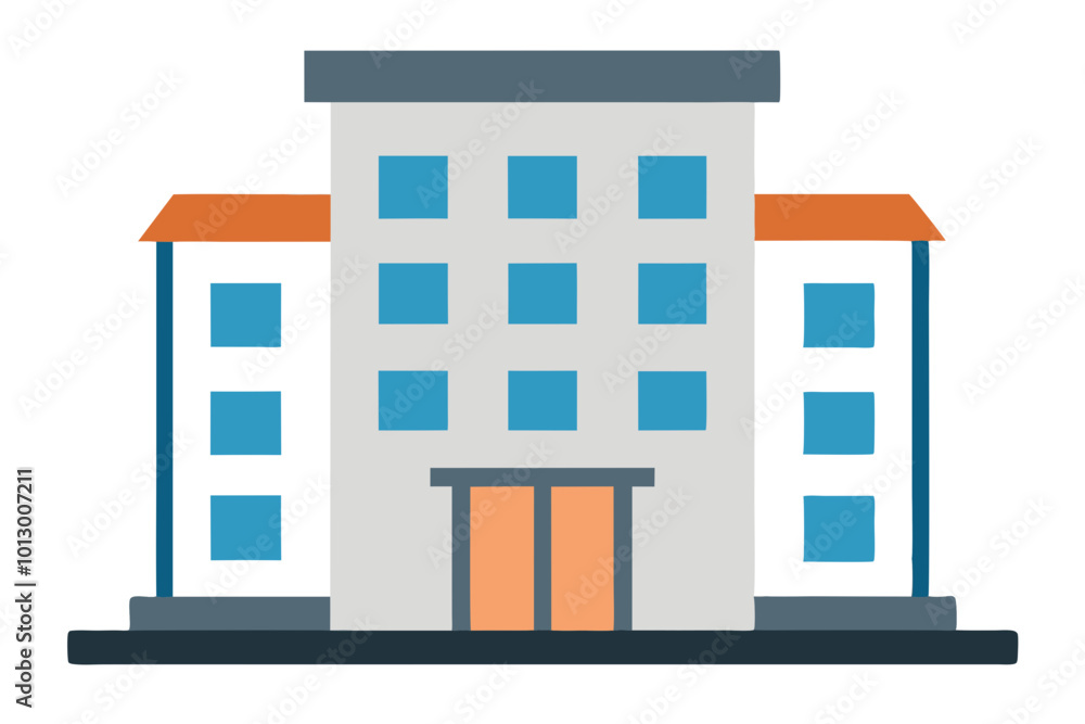 Simple Hotel Building Icon with Square Base Vector Illustration for Modern Design
Simple Hotel Building Icon with Square Base Vector Illustration for Modern Design