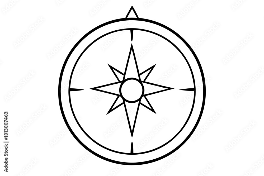 Find Your Way with a Simple Round Compass Vector Illustration
Find Your Way with a Simple Round Compass Vector Illustration