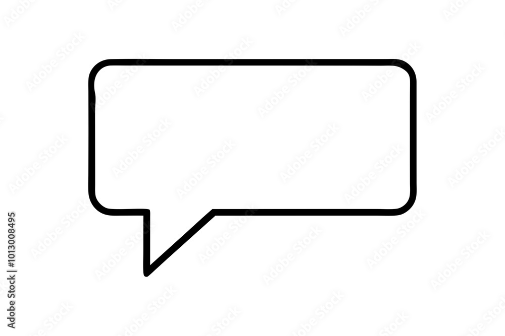 Elegant Minimalist Speech Bubble Icon with Rectangle Shape Vector Illustration
Elegant Minimalist Speech Bubble Icon with Rectangle Shape Vector Illustration