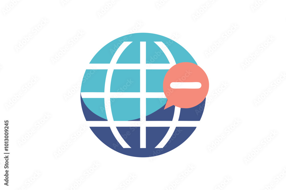 Minimalist Globe Icon Featuring Simple Latitude and Longitude Vector Illustration
Minimalist Globe Icon Featuring Simple Latitude and Longitude Vector Illustration