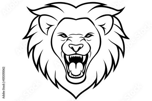 Wallpaper Mural Beautifully Crafted Vector Illustration of a Lion Head Side Profile Design
 Torontodigital.ca