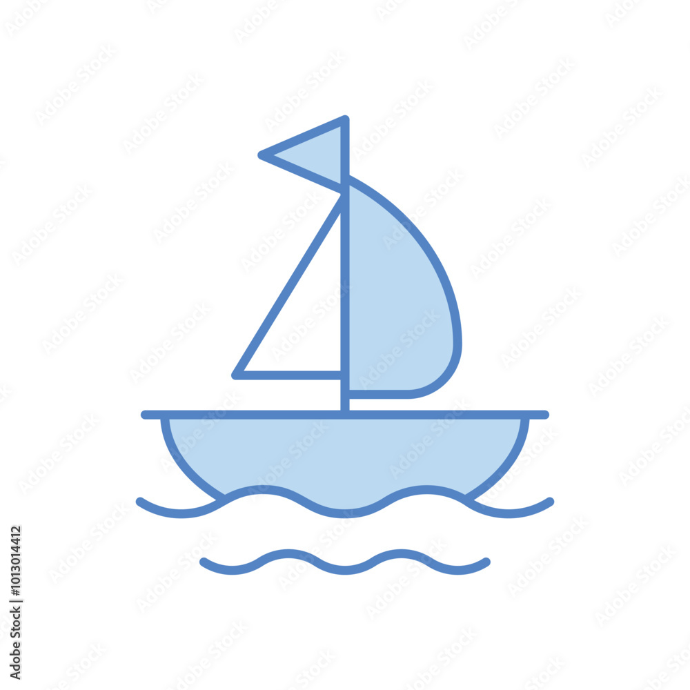 Sailboat vector icon Sailboat vector icon