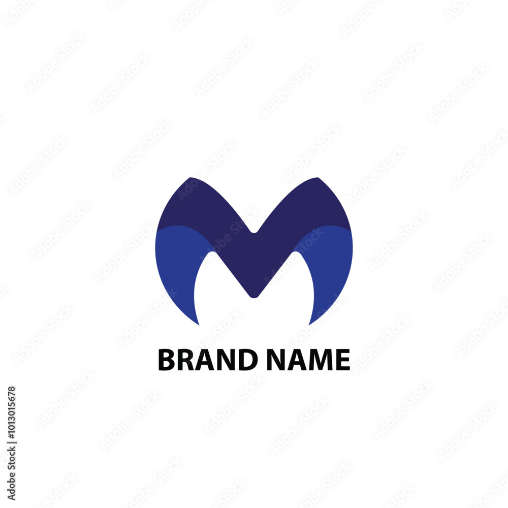 creative elegant minimalist modern letter M logo creative elegant minimalist modern letter M logo