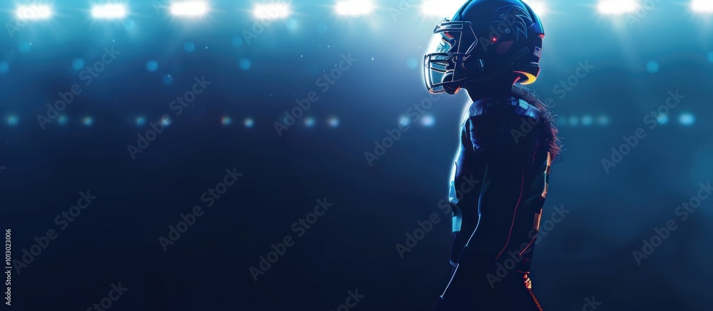 football player athlete on the field football player athlete on the field