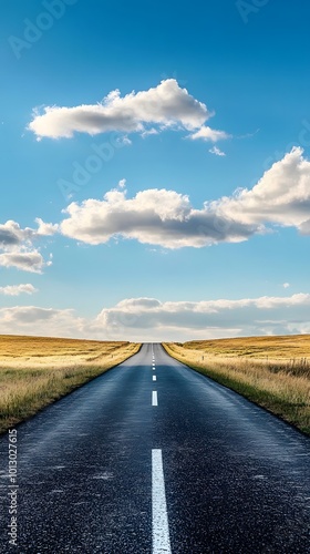 A straight road stretches into the distance, symbolizing progress and new beginnings in your journey of self-reflection