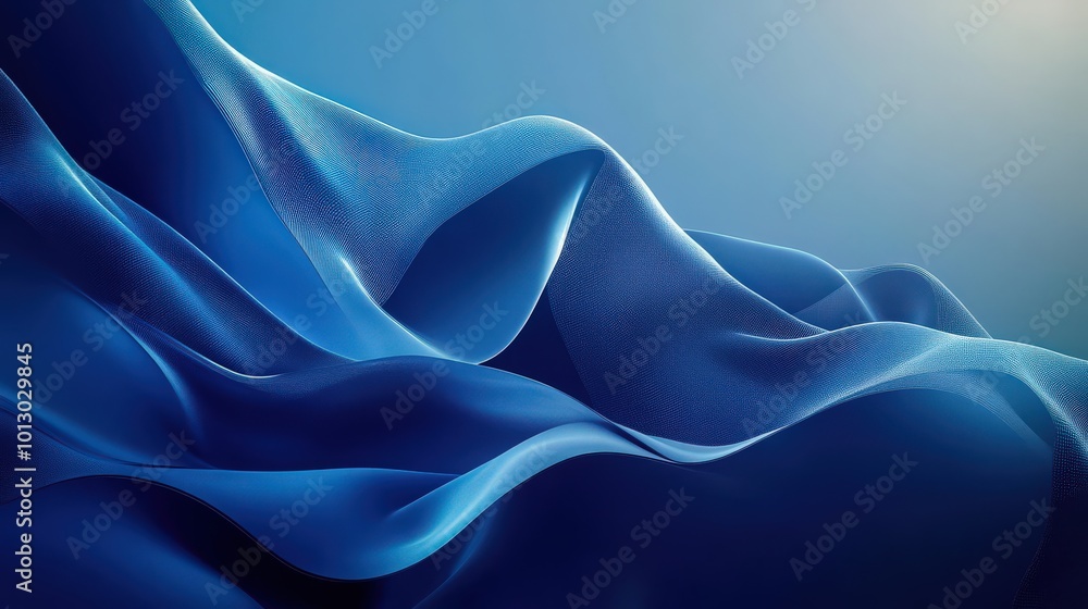 Fototapeta premium Blue background with abstract graphic elements