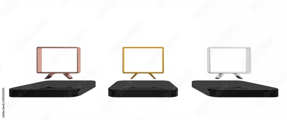 Colorful Smart Tv icon isolated on white background. Television sign. Minimalism concept. 3D render illustration Colorful Smart Tv icon isolated on white background. Television sign. Minimalism concept. 3D render illustration