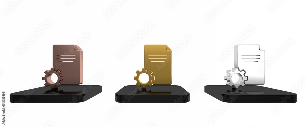 Colorful File document icon isolated on white background. Adjusting, service, setting, maintenance, repair, fixing. Minimalism concept. 3D render illustration Colorful File document icon isolated on white background. Adjusting, service, setting, maintenance, repair, fixing. Minimalism concept. 3D render illustration