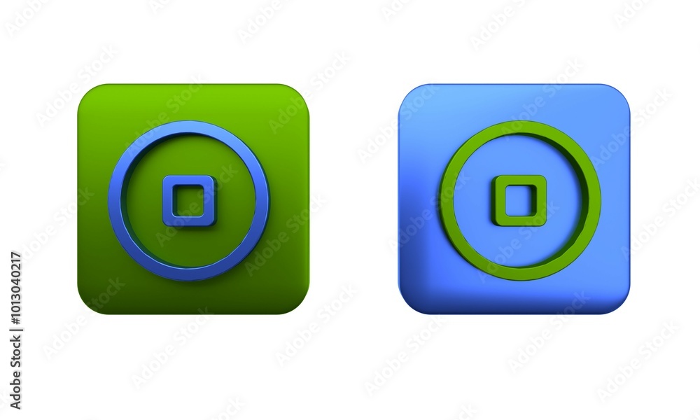 Colorful Chinese Yuan currency symbol icon isolated on white background. Coin money. Banking currency sign. Cash symbol. Square button. 3D render illustration Colorful Chinese Yuan currency symbol icon isolated on white background. Coin money. Banking currency sign. Cash symbol. Square button. 3D render illustration