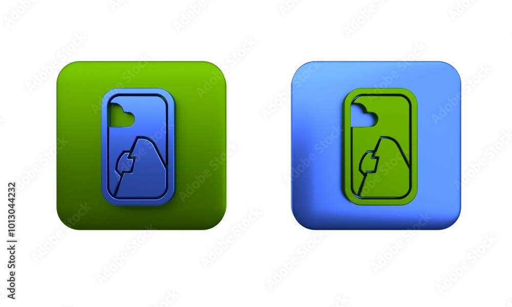 Colorful Airplane window icon isolated on white background. Aircraft porthole. Square button. 3D render illustration Colorful Airplane window icon isolated on white background. Aircraft porthole. Square button. 3D render illustration