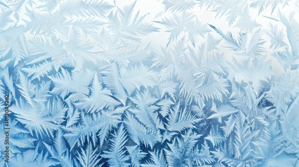 Intricate Ice Crystals Forming Unique Patterns Close Up Intricate Ice Crystals Forming Unique Patterns Close Up