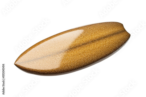 Surfboard with a glossy finish, white isolate background transparent background photo