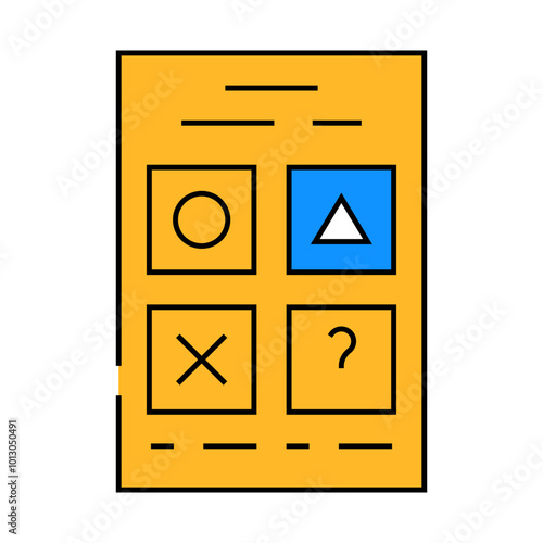 testing for self study line icon vector. testing for self study sign. isolated symbol illustration