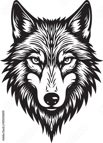 wolf tribal tattoo