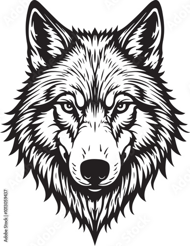 wolf tribal tattoo