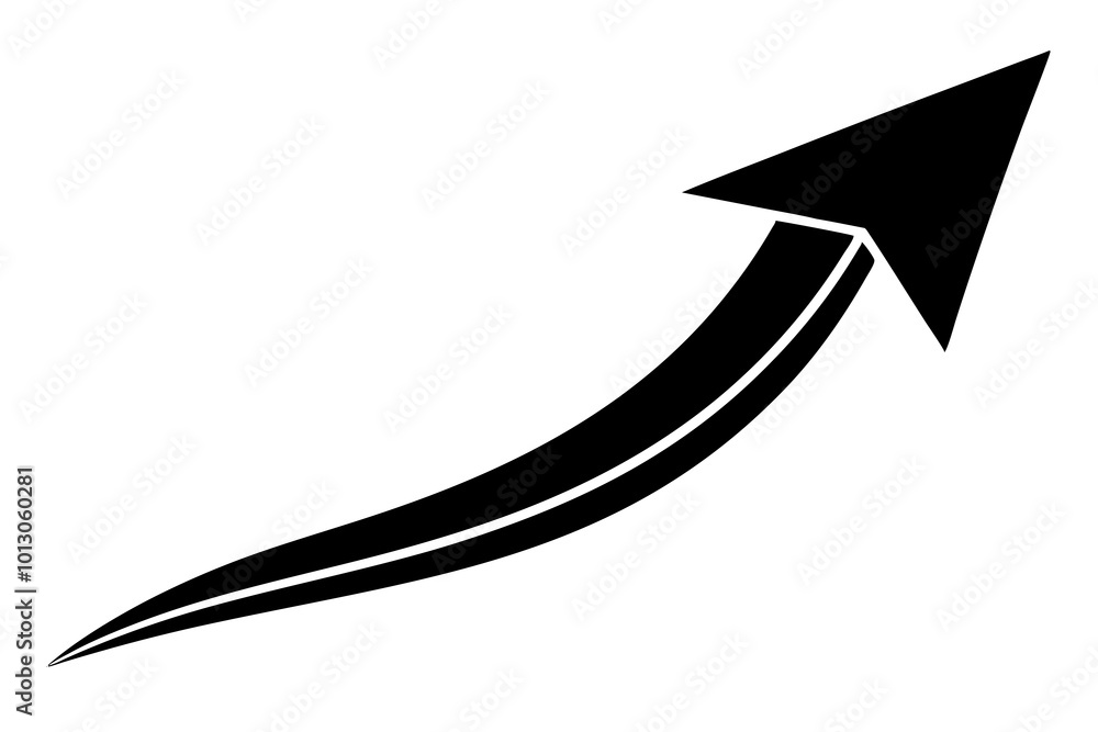 custom made wallpaper toronto digitalSmooth Arrow Design Featuring Flowing Curves Vector Illustration for Modern Aesthetics