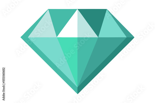 Elegant Vector Illustration of a Diamond Shape with Gentle Curved Edges
