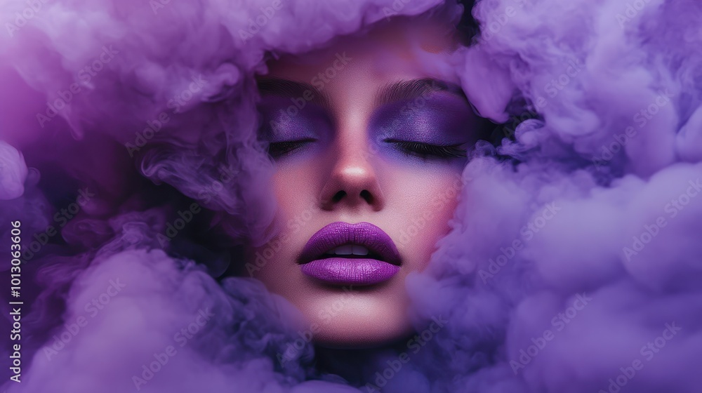 Fototapeta premium Purple smoke