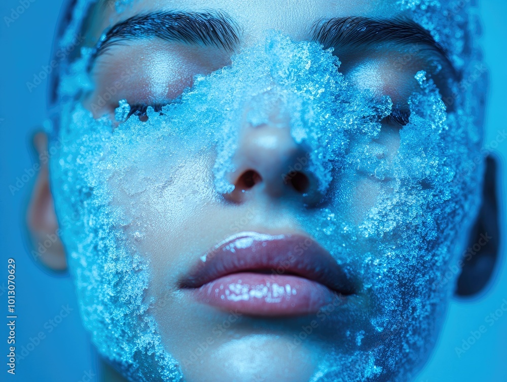 Cool Facial Therapy with Ice Effect Cool Facial Therapy with Ice Effect