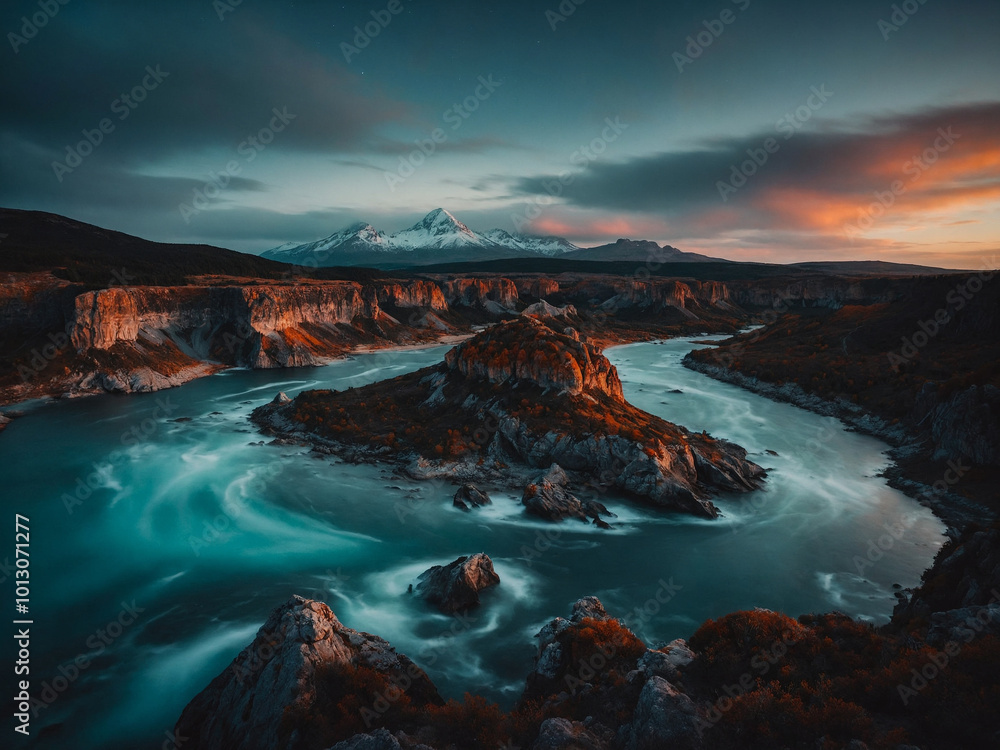 Naklejka premium Nature landscapes during the day photography 9.