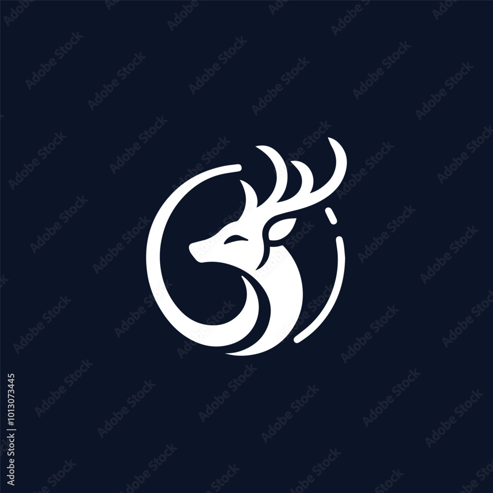 Fototapeta premium modern deer animal vector logo templates