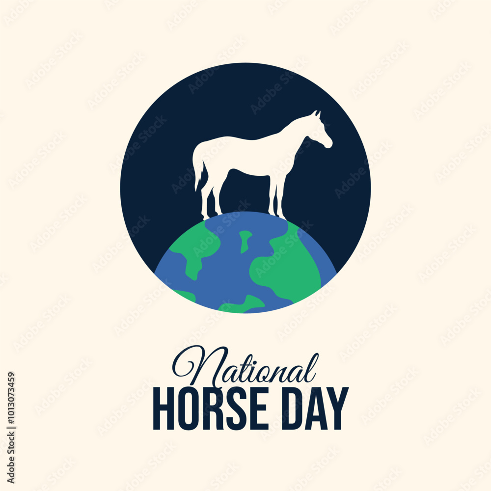 vector graphic of national horse day ideal for national horse day celebration. vector graphic of national horse day ideal for national horse day celebration.