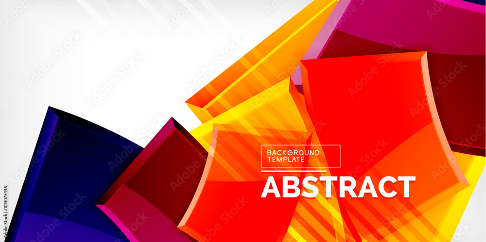 Round 3d shapes, plates background. Creative composition design template Round 3d shapes, plates background. Creative composition design template