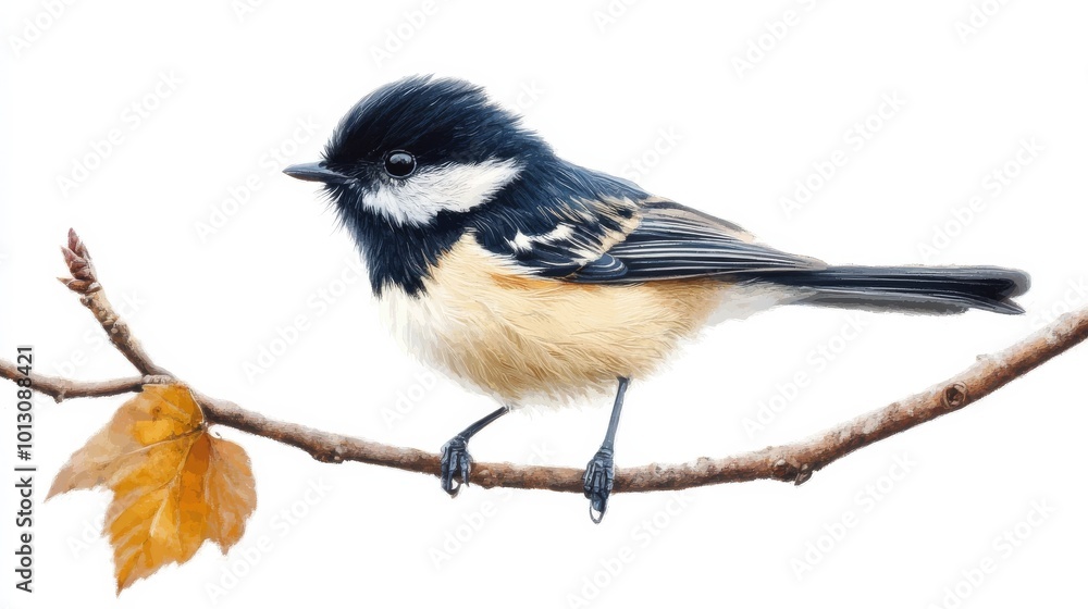 Obraz premium Periparus ater.