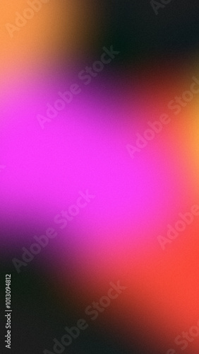 Pastel colorful grainy gradient on a dark background, vertical composition