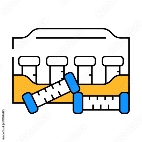 thermo curlers line icon vector. thermo curlers sign. isolated symbol illustration
