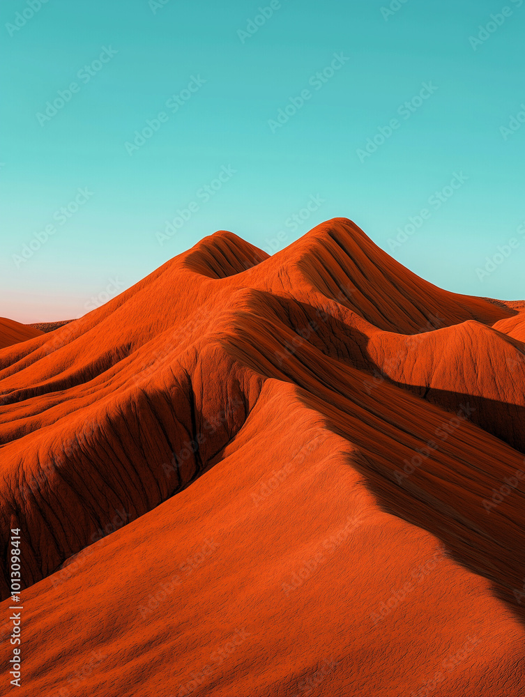 Colorful Desert Sand Dunes Under Clear Sky
Colorful Desert Sand Dunes Under Clear Sky
