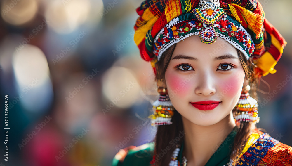 Photograph people in traditional or cultural clothing during a festive event, focusing on the vibrant colors and joyous atmosphere Photograph people in traditional or cultural clothing during a festive event, focusing on the vibrant colors and joyous atmosphere