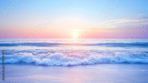 Ocean Sunset Waves