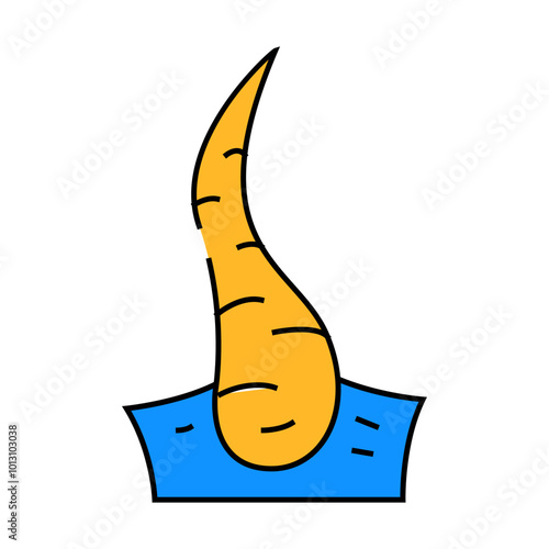 breaking hair line icon vector. breaking hair sign. isolated symbol illustration