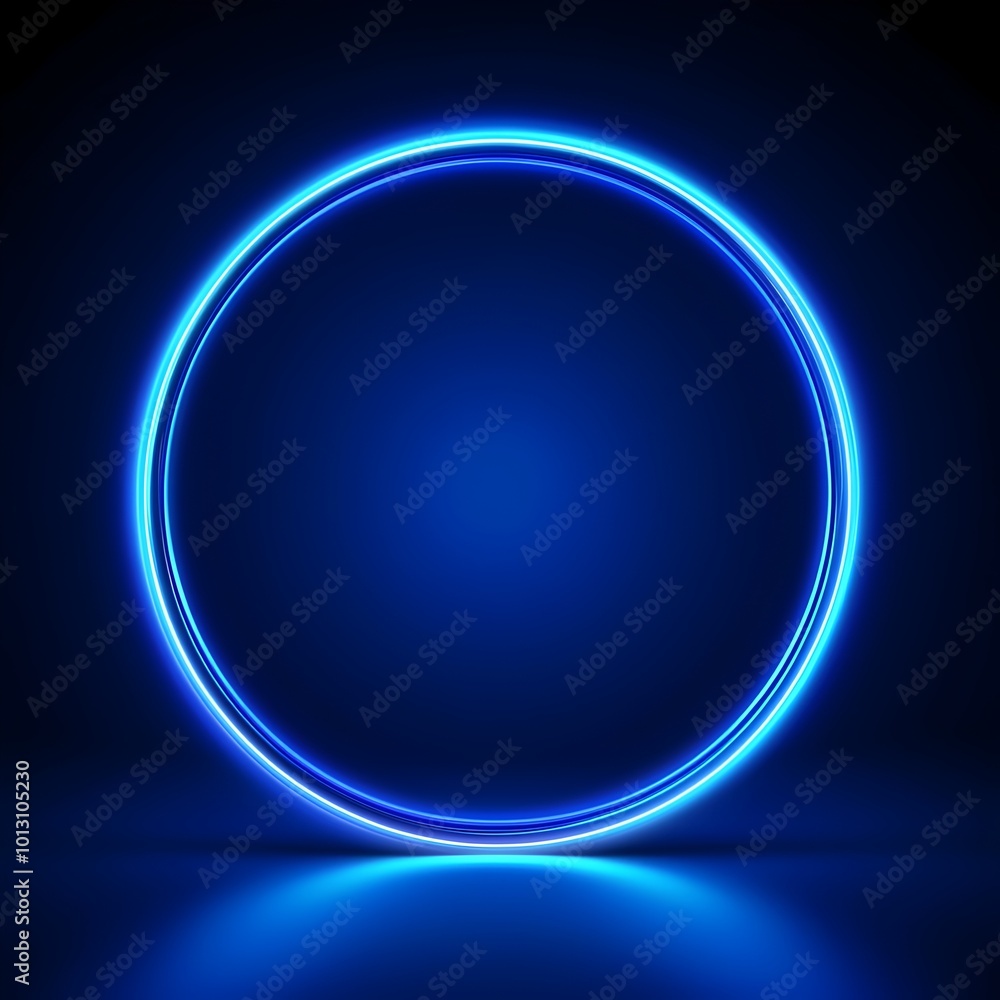 Glowing Blue Abstract Frame with Radiating Energy Rays and Tranquil Atmosphere Glowing Blue Abstract Frame with Radiating Energy Rays and Tranquil Atmosphere
