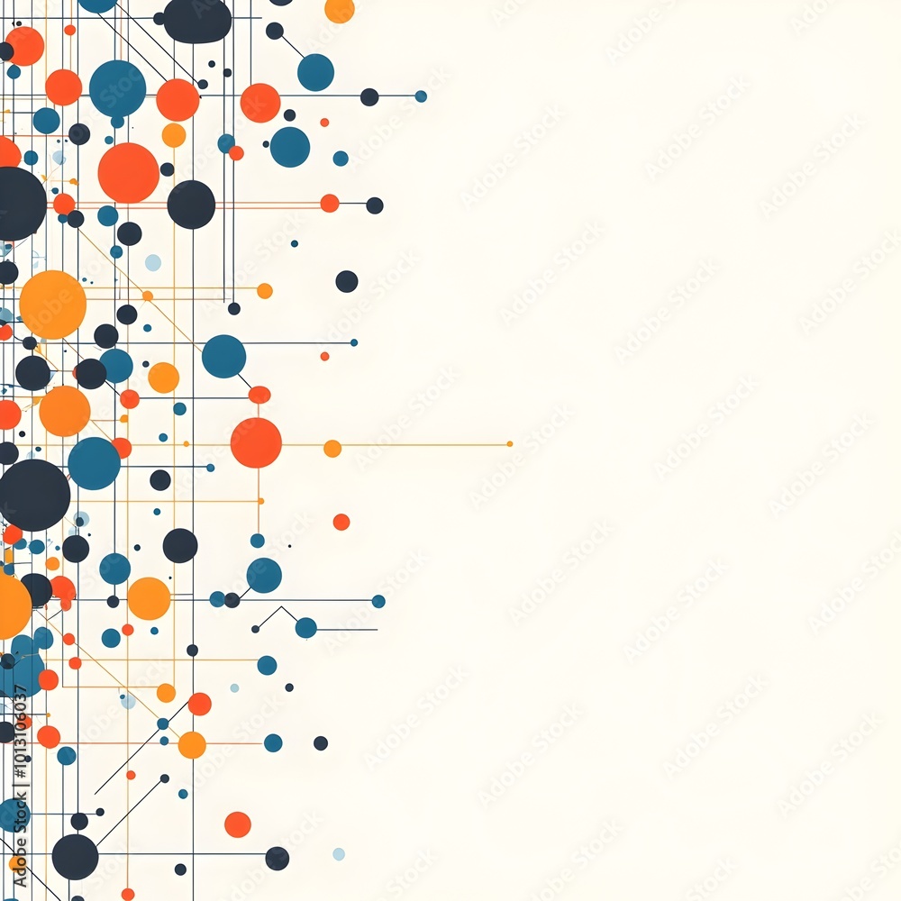 Modern Conceptual Lines and Dots Connect in Hi Tech Digital Data Background Modern Conceptual Lines and Dots Connect in Hi Tech Digital Data Background