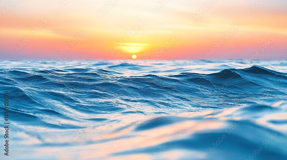 Obraz premium Ocean Sunset Waves