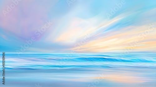 Abstract Ocean Sunset