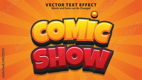 Comic Show Text Effect Style Template