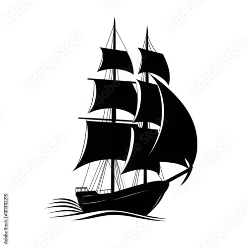Wallpaper Mural Sailing Ship Silhouette, Minimalist Vector Illustration, Isolated on White Background, Nautical and Adventure Concept

 Torontodigital.ca
