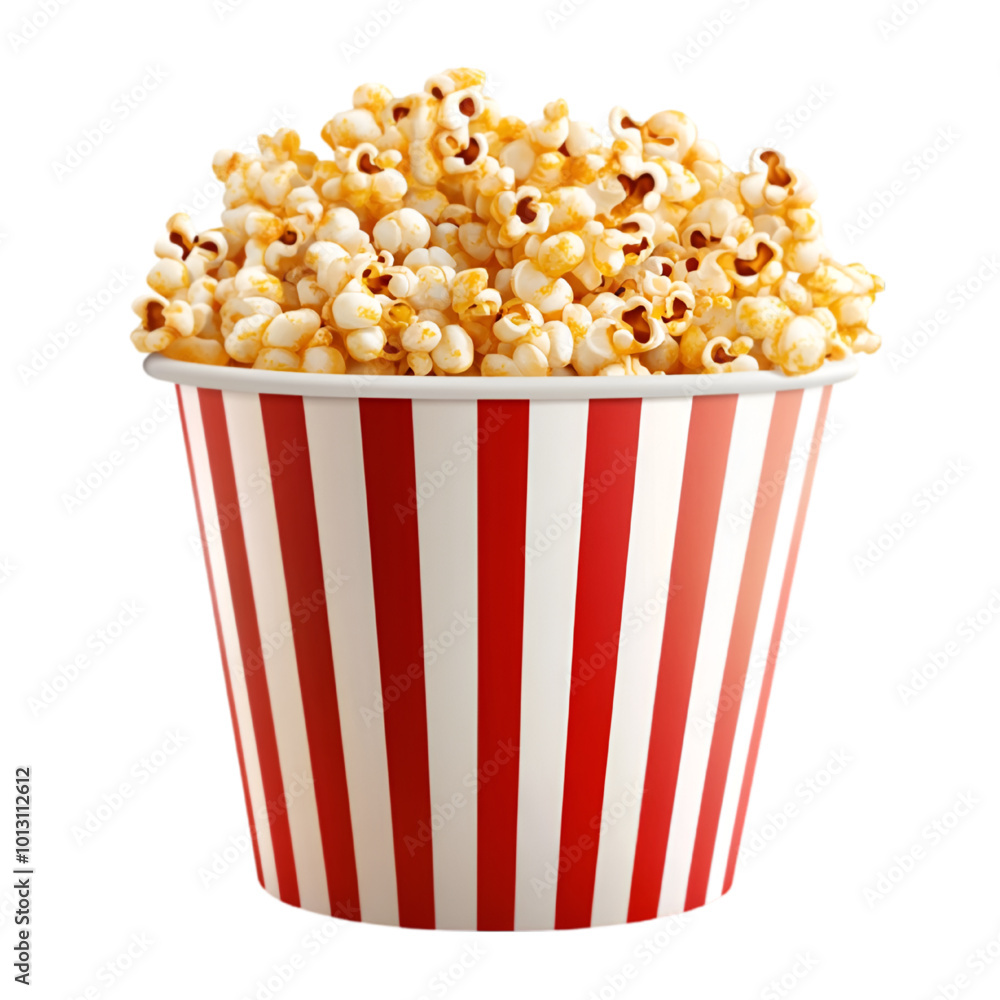Popcorn in Striped Container, Vector Illustration, Isolated on White Background, Cinema and Snack Concept
Popcorn in Striped Container, Vector Illustration, Isolated on White Background, Cinema and Snack Concept