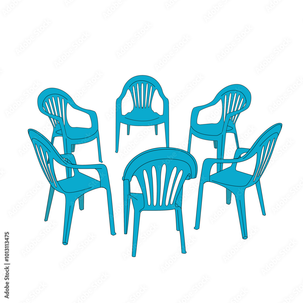 Plastic armchair chair, plastic multiple plastic chairs. plastic chair with different view. Set of chairs. Plastic armchair chair, plastic multiple plastic chairs. plastic chair with different view. Set of chairs.