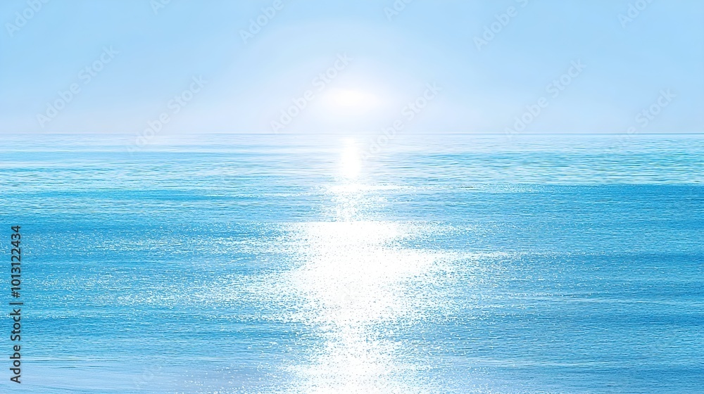 Fototapeta premium Blue Ocean Sunset